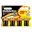 Элемент питания Duracell LR6-8BL Basic AA 8 шт