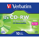Диск Verbatim CD-RW 700МБ 12x 43148
