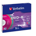 Диск Verbatim DVDR 47ГБ 16x Colour 43556