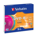 Диск Verbatim DVD-R 47ГБ 16x Colour 43557