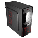 Корпус AeroCool Midi-Tower V3X Devil Red Edition Black