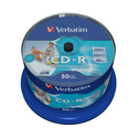 Диск Verbatim CD-R 700МБ 52x AZO Wide Inkjet Printable 43438