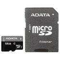 Карта памяти ADATA 64ГБ microSD XC Premier Class 10 UHS-I U1 AUSDX64GUICL10-RA1