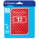 Внешний накопитель Verbatim 1000ГБ Store n Go 53203 красный
