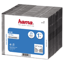 Бокс CD Hama H-51167 для 1 CD Slim 25 шт прозрачныйчерный