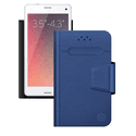 Чехол Deppa для смартфонов Wallet Fold S 35-43 синий 87004