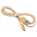 Кабель Buro USB 20 Am  microBm 1 м золотистый