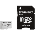 Карта памяти Transcend 64ГБ microSD XC UHS-I Class10 U1 TS64GUSD300S-A