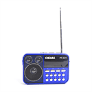 Радиоприемник Сигнал РП-224 черныйсиний USB microSD