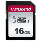 Карта памяти Transcend 16ГБ SecureDigital HC UHS-I Class10 TS16GSDC300S