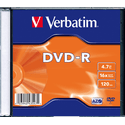 Диск Verbatim DVD-R 47ГБ 16x Matt Silver 43547 Slim 1 шт