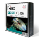 Диск Mirex CD-RW 700МБ 12x UL121002A8F 5 штуп