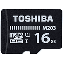 Карта памяти Toshiba 16ГБ microSD HC UHS-I Class 10 U1 M203 THN-M203K0160EA