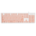 Клавиатура Оклик 400MR White-Pink USB