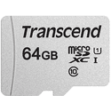 Карта памяти Transcend 64ГБ microSD XC UHS-I Class10 U1 V30 A1 TS64GUSD300S