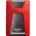 Внешний накопитель ADATA 1000ГБ DashDrive Durable HD650 AHD650-1TU31-CRD красный