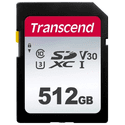 Карта памяти Transcend 512ГБ SecureDigital XC Class 10 UHS-I U3 V30 TS512GSDC300S