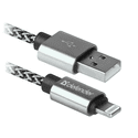 Кабель Defender USB  Lightning 8-pin 1m белый ACH01-03T 87809