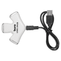 USB-хаб Buro BU-HUB3-05-U20-Paw белый
