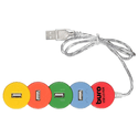 USB-хаб Buro BU-HUB4-05-U20-Snake разноцветный