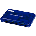 Картридер Hama USB20 00055348 синий