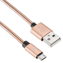 Кабель Digma USB 20 Am microBm 015м розовое золото