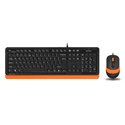 Комплект клавиатурамышь A4Tech Fstyler F1010 Black-Orange USB
