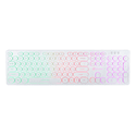 Клавиатура Oklick 420MRL LED White USB