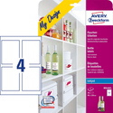 Бумага Avery Zweckform MD4001 A4 120x90мм 4шт на листе5лбелый глянцевое для струйной печати MD4001