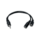Кабель Atcom Jack 35 m 2xJack 35 f 01 м AT6850