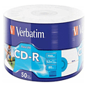Диск Verbatim CD-R 700МБ 52x Inkjet Printable 43794 50штуп