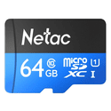 Карта памяти Netac 64ГБ microSD XC UHS-I Class 10 U1 P500 Standard NT02P500STN-064G-S