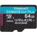 Карта памяти Kingston 64ГБ microSD XC UHS-I Class10 U3 V30 A2 Canvas Go Plus SDCG364GBSP
