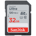 Карта памяти SanDisk 32ГБ SecureDigital HC Class 10 UHS-I U1 Ultra SDSDUN4-032G-GN6IN