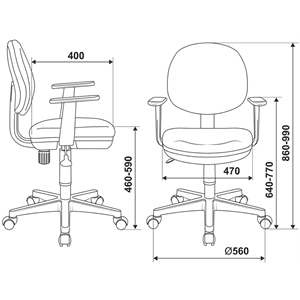 Кресло бюрократ ch w356axsn