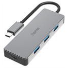 USB-хаб Hama H-200105 серый