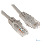 Патч-корд Bion UUTP Cat5e AWG 26 7016мм многожильный PVC 1м серый 100 медь