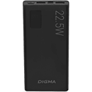 Мобильный аккумулятор Digma DGPF10A22PBK черный