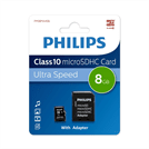 Карта памяти Philips 8ГБ microSDHC Class 10 FM08MA45B97