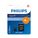 Карта памяти Philips 4ГБ microSDHC Class 10 FM04MA45B97