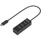 USB-хаб Buro BU-USBC-HUB-4U20 черный