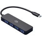 USB-хаб Digma DHUB-4USB-C-20 черный