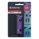 Аккумулятор Defender 18650-1BL 2200 mAh Li-ion блистер 1 шт